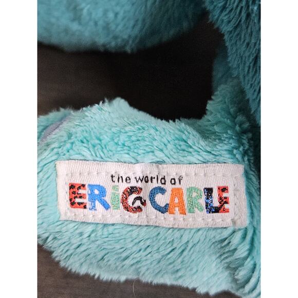 Eric Carle Teal Blue Gray Elephant Plush Stuffed Animal Toy Kohls Cares 8" - Picture 3 of 4